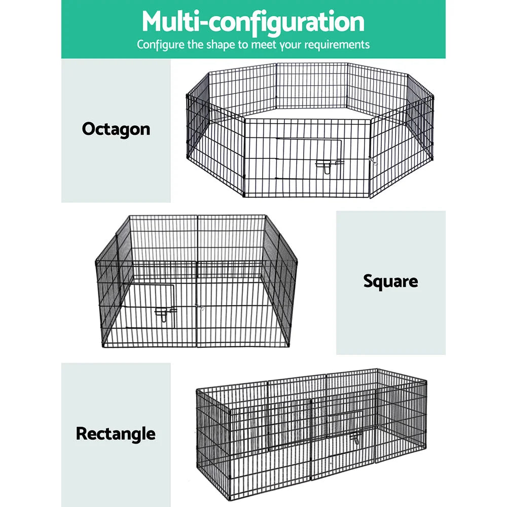 Pet Dog Playpen 2X24’’ 8 Panel Puppy Exercise Cage