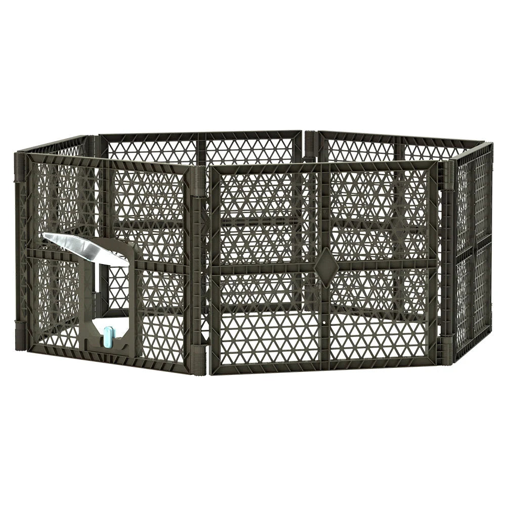 Pet Dog Playpen Enclosure 6 Panels Plastic Fence Play Pen