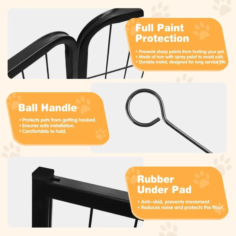 Pet Dog Playpen Puppy Exercise Cage Enclosure Fence Metal