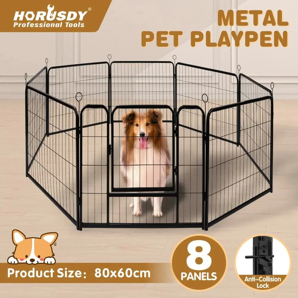 Pet Dog Playpen Puppy Exercise Cage Enclosure Fence Metal