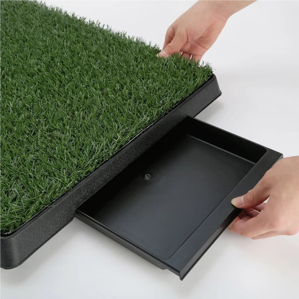 Pet Dog Potty Tray Training Toilet 63cm x 50cm with 1 Grass