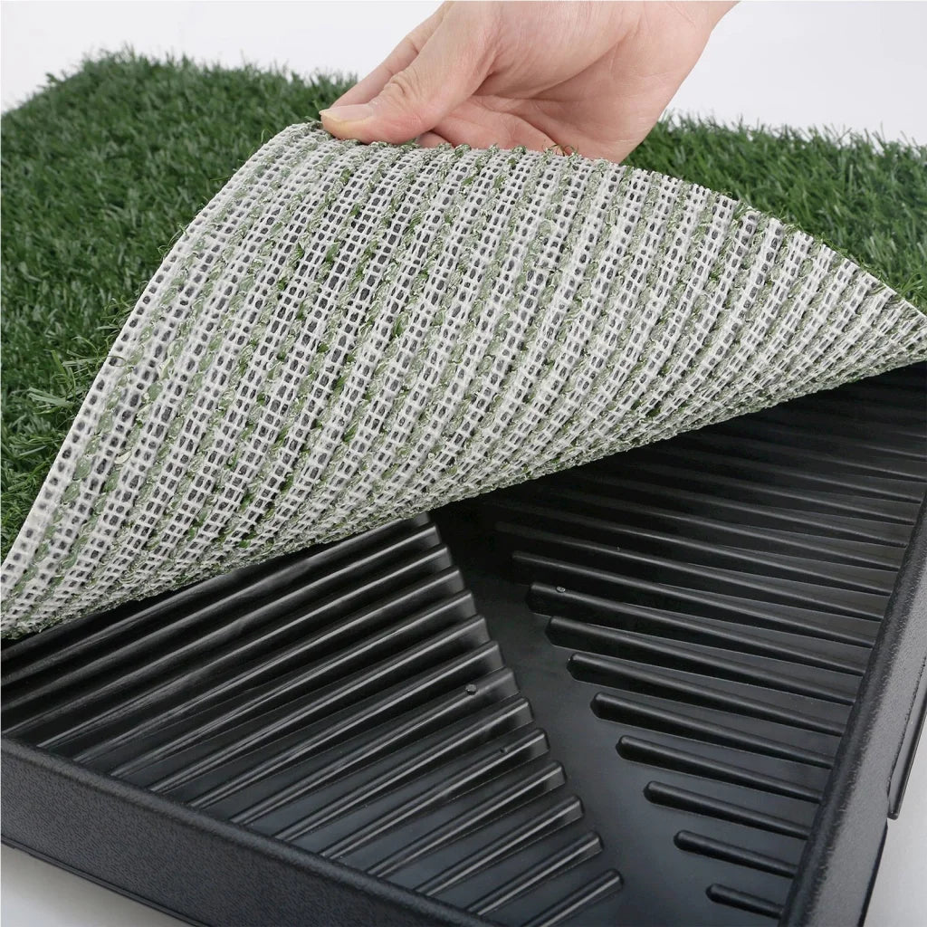 Pet Dog Potty Tray Training Toilet 63cm x 50cm with 1 Grass
