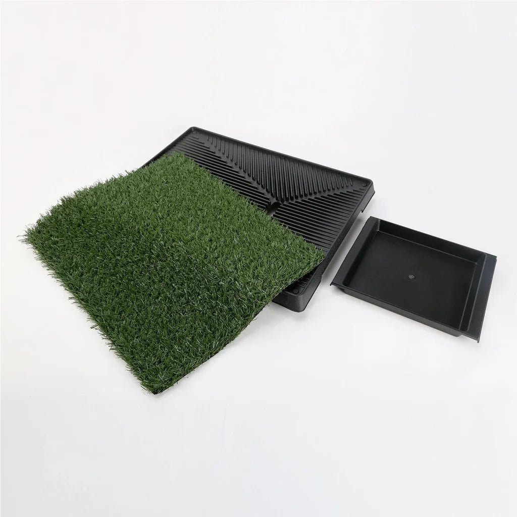 Pet Dog Potty Tray Training Toilet 63cm x 50cm with 1 Grass