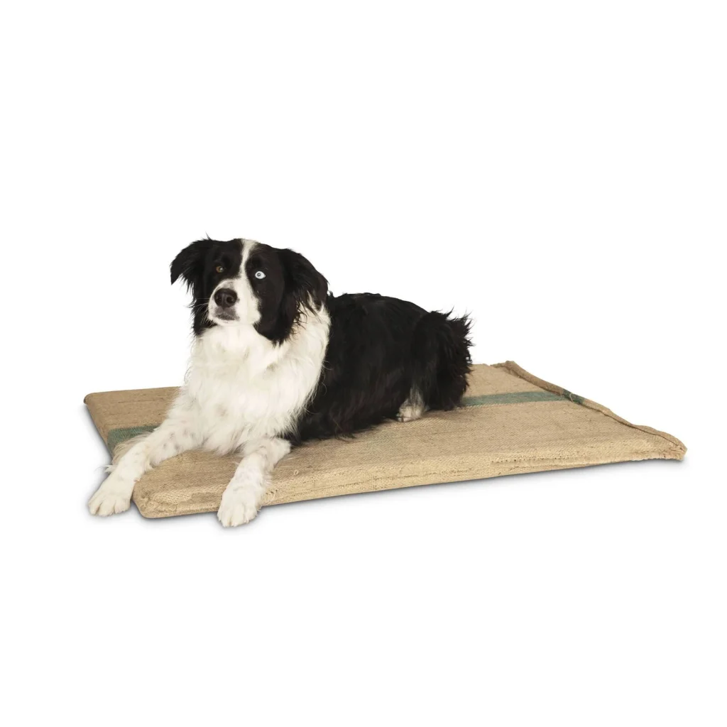 Pet Dog Puppy Bed Mat Large Hessian Cushion with Foam 100 x