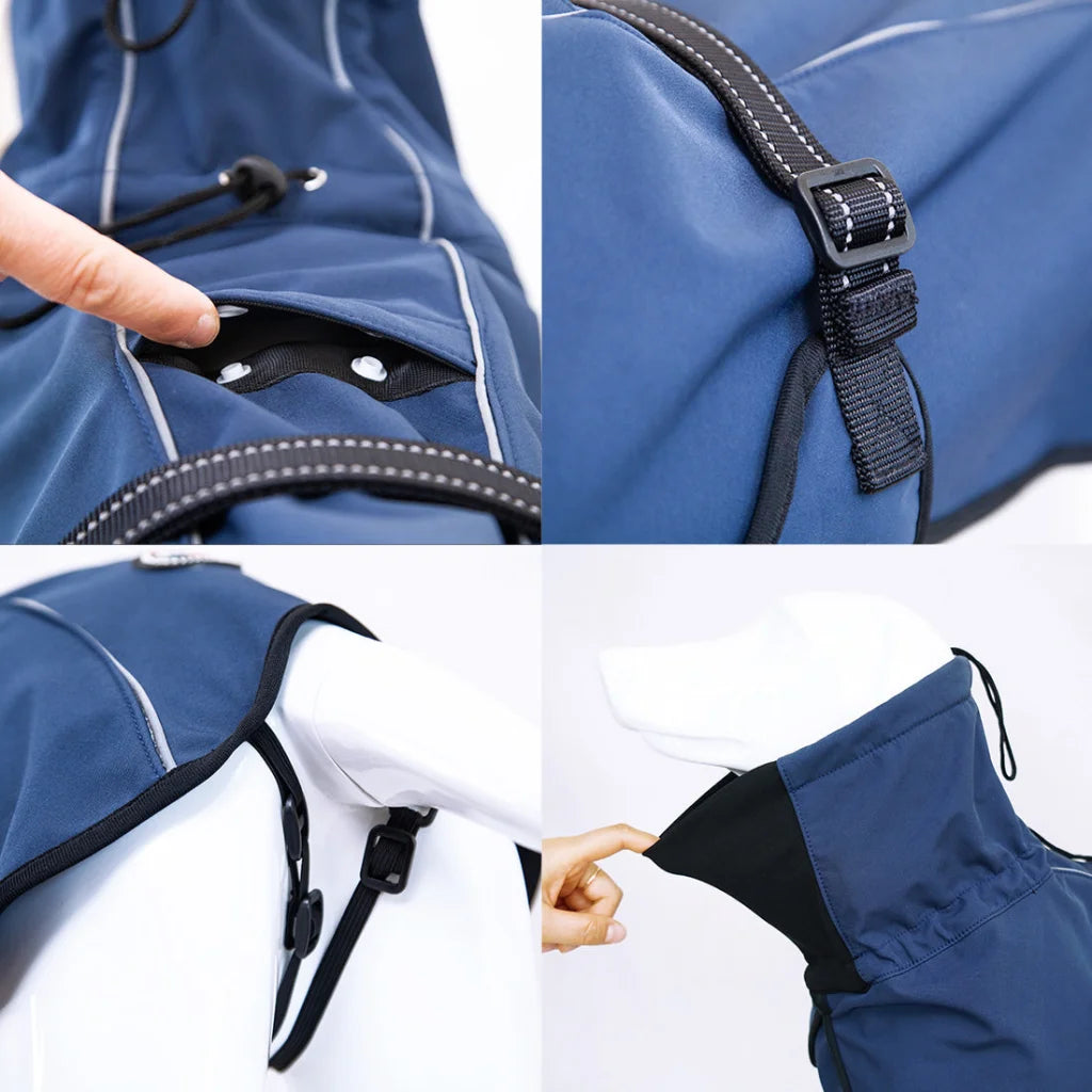 Pet Dog Raincoat Poncho Jacket - Windbreaker Waterproof