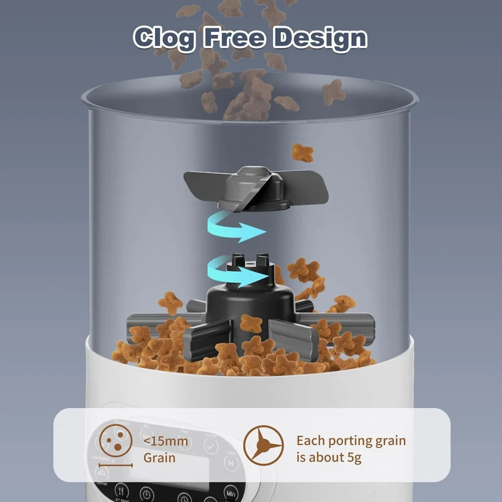 Pet Feeder Automatic Stainless Steel 3L for Dog Cat Rabbit