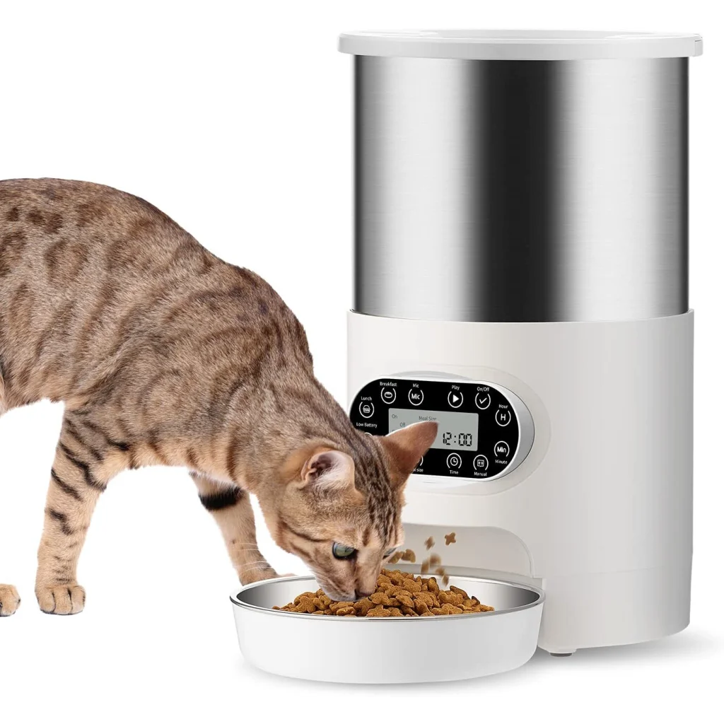 Pet Feeder Automatic Stainless Steel 3L for Dog Cat Rabbit