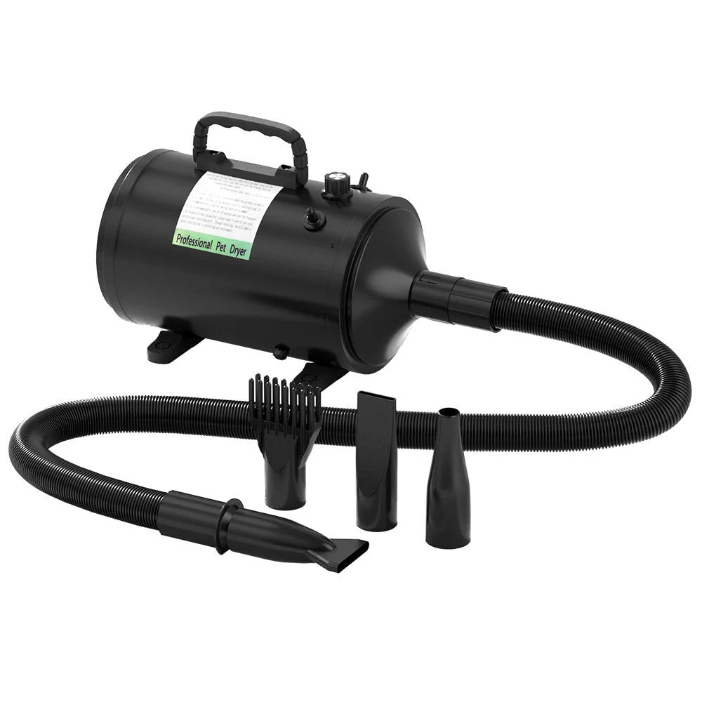 Pet hair dryer with dog cat grooming speed
