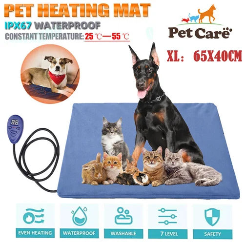 Pet Heat Pad Waterproof Heating Mat for Cat & Dog Bed