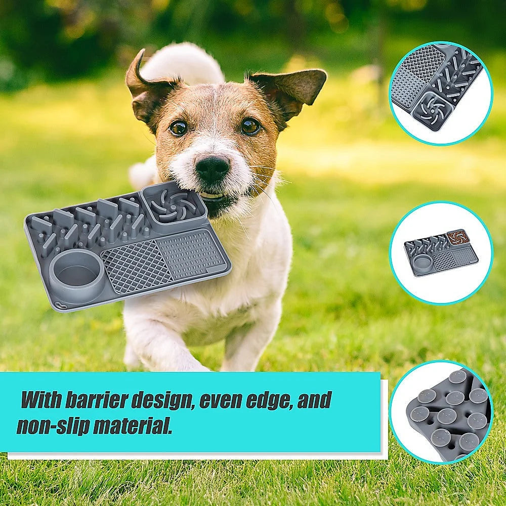 Pet Licking Mat Bite Resistant Non-Slip Slow Feeder - Pet