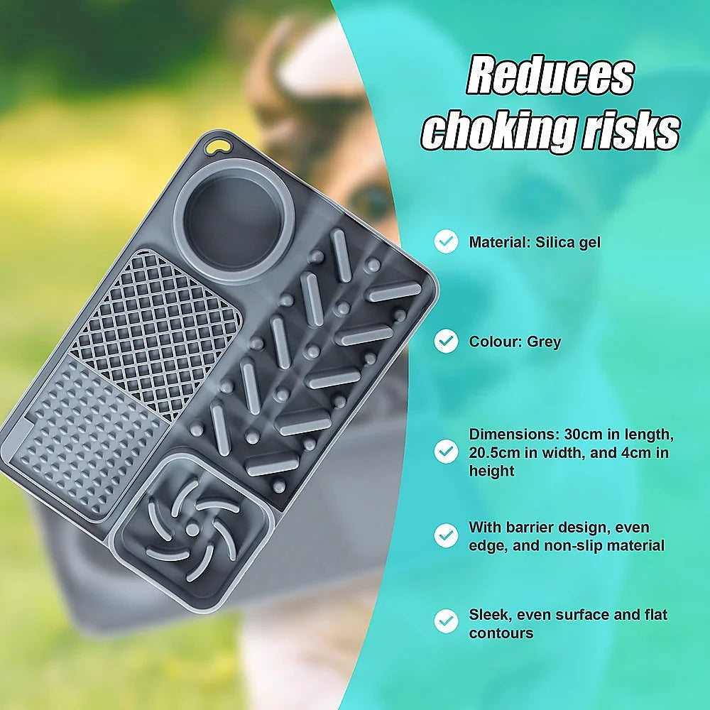 Pet Licking Mat Bite Resistant Non-Slip Slow Feeder - Pet