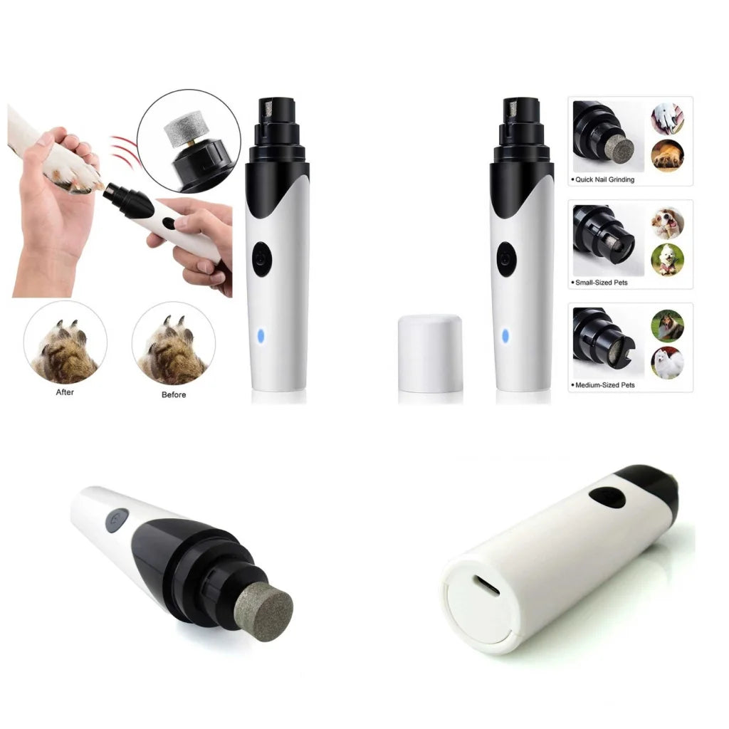 Pet Nail Grinder Dog Cat Trimmer Rechargeable Clipper Claw