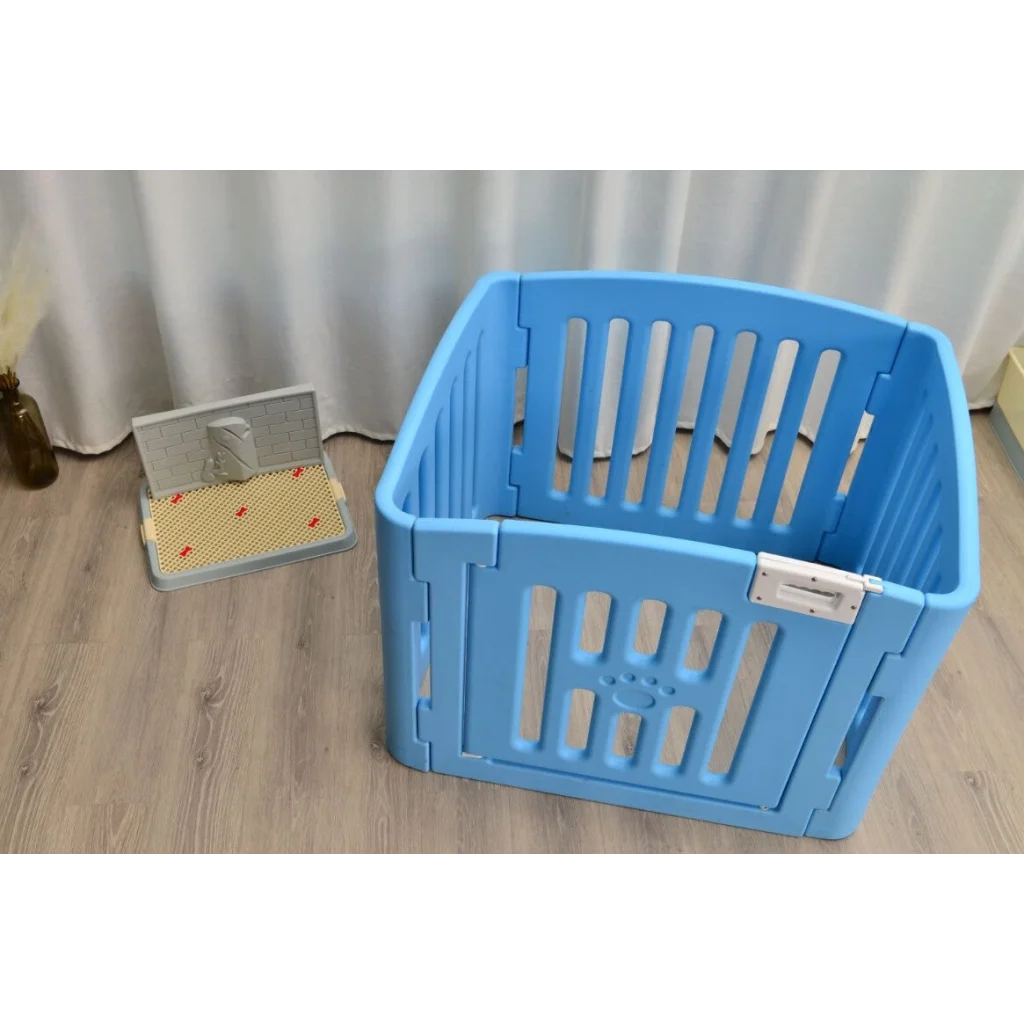 Pet Pen 4 Panel Plastic Foldable Dog Fence Enclosure