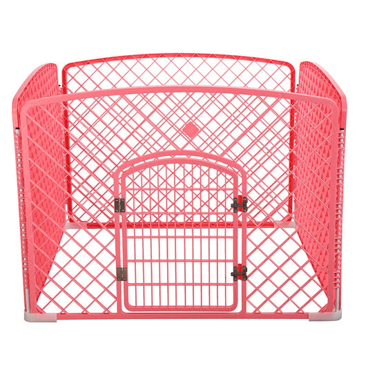 Pet Pen 4 Panel Plastic Foldable Dog Fence Enclosure