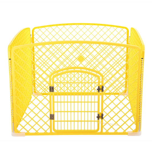 Pet Pen 4 Panel Plastic Foldable Dog Fence Enclosure