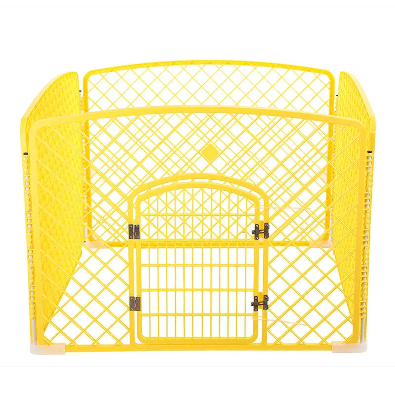 Pet Pen 4 Panel Plastic Foldable Dog Fence Enclosure