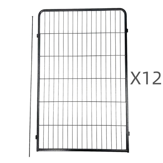 Pet Playpen 12 Panel 120cm Heavy Duty Dog Cat Rabbit