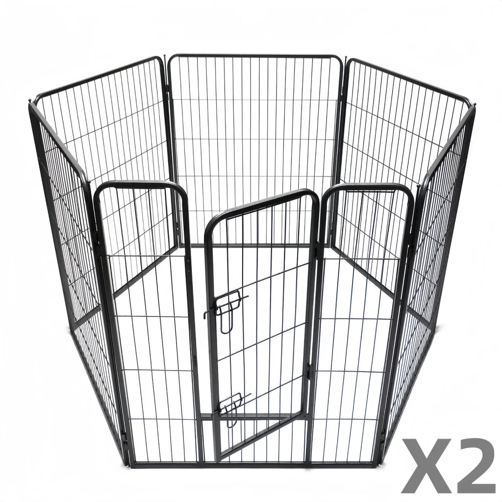 Pet Playpen 12 Panels 100CM Heavy Duty for Dog Cat Puppy