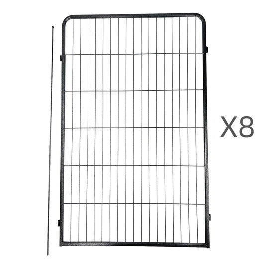 Pet Playpen 8 Panel 120cm Heavy Duty Dog Cat Rabbit