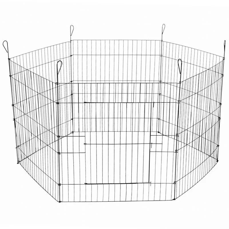 Pet Playpen Fold Exercise Cage Fence Enclosure 24’ 6 Panel