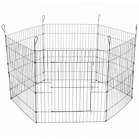 Pet Playpen Fold Exercise Cage Fence Enclosure 24’ 6 Panel