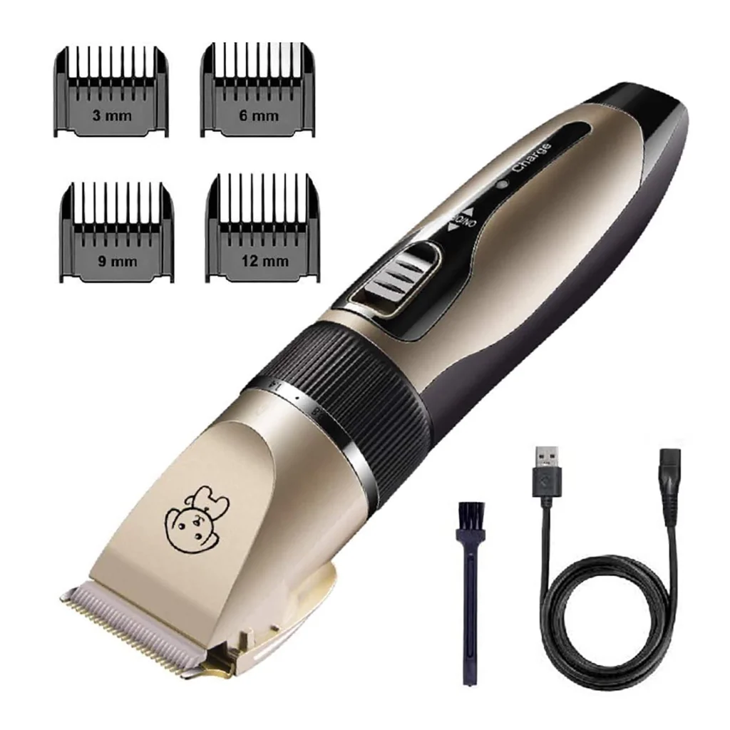 Pet Shaver Cordless USB Charged with Clipper Grooming Kit 4 Size