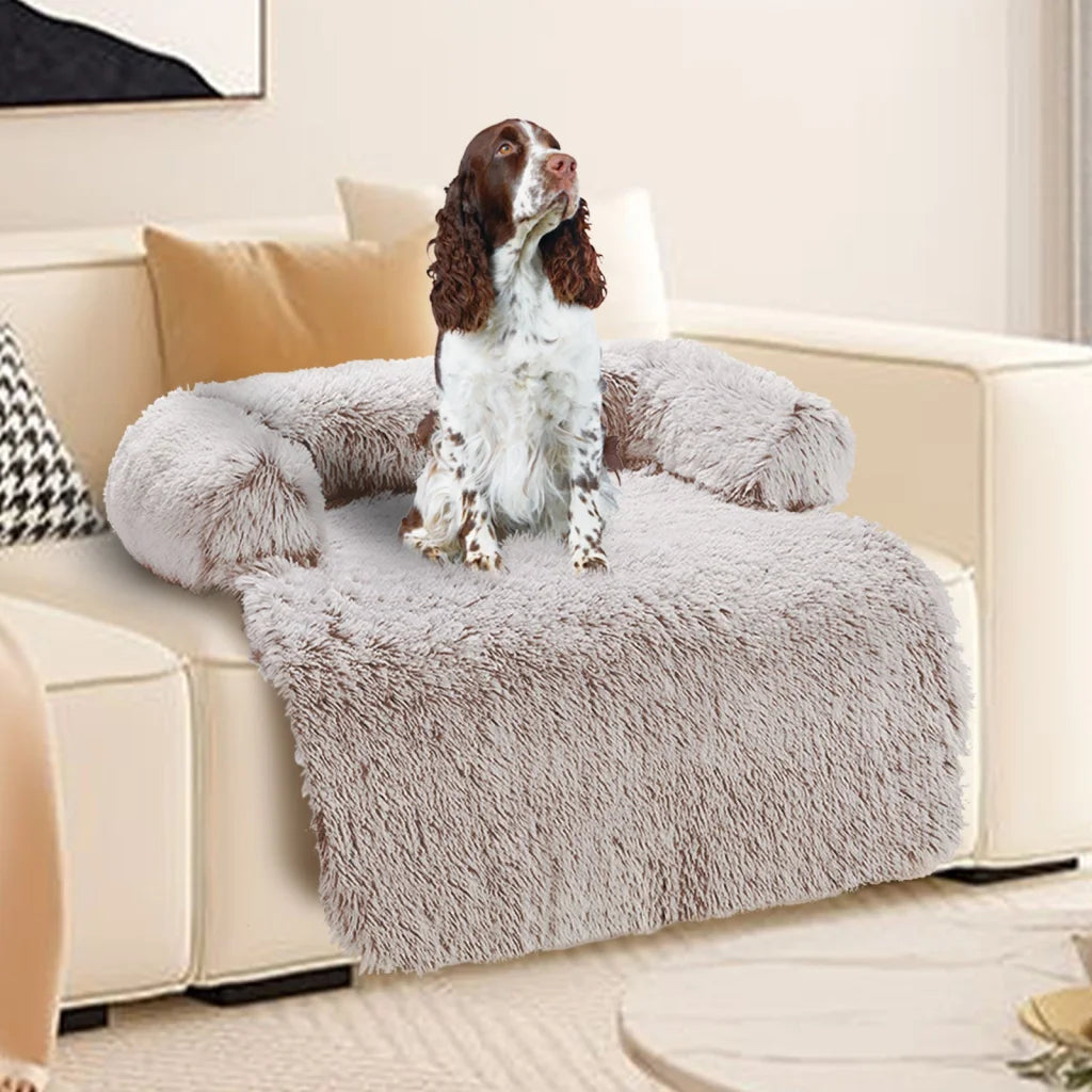 Pet Sofa Bed Dog Calming Sofa Cover Protector Cushion Plush