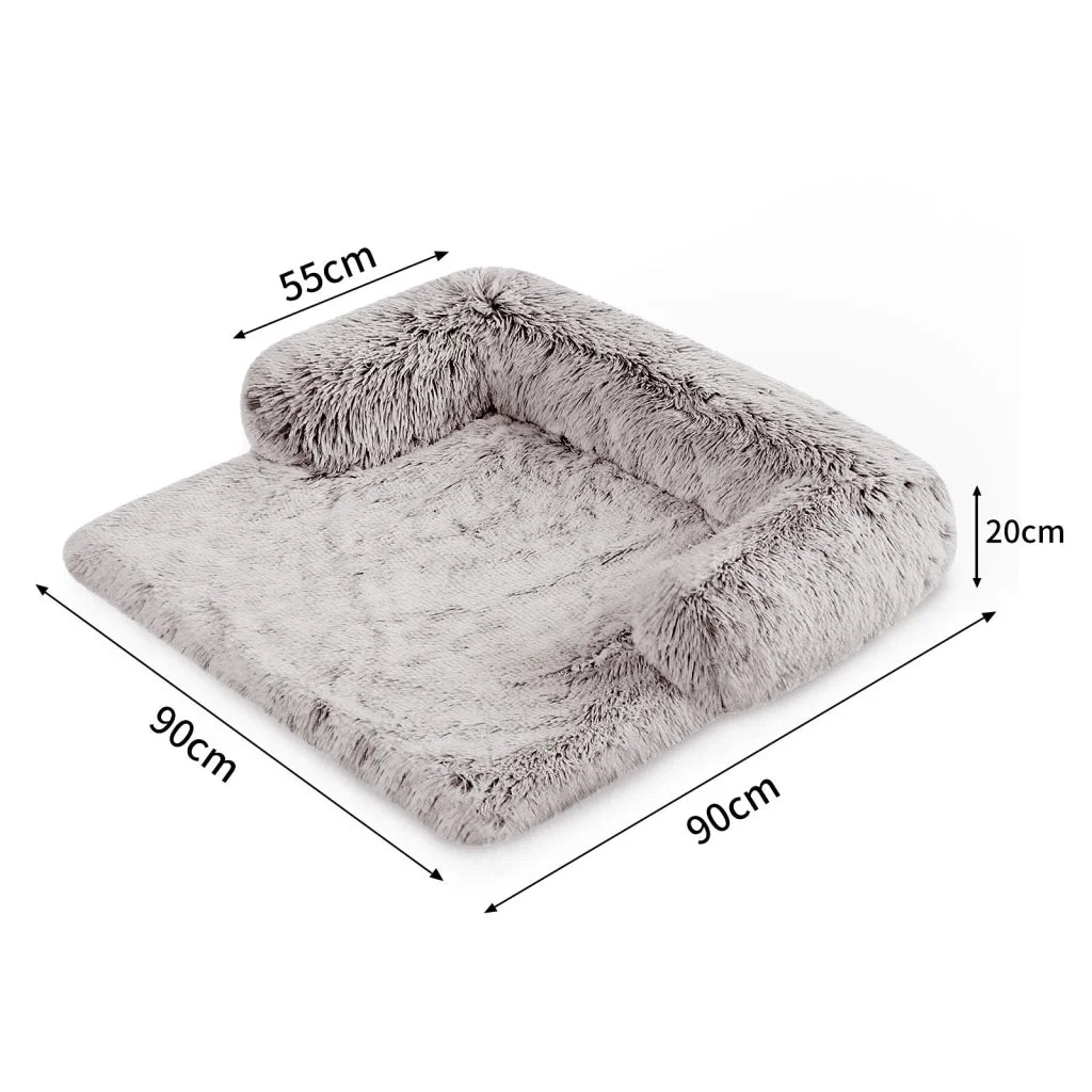 Pet Sofa Bed Dog Calming Sofa Cover Protector Cushion Plush