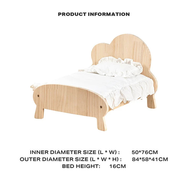 Pet Sofa Cat Dog Wooden Bed Small Pet Wood Frame