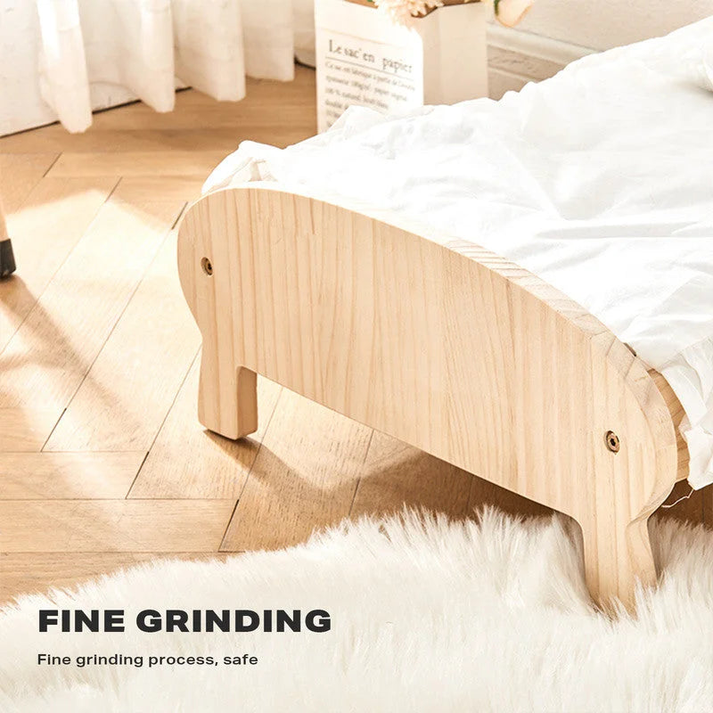 Pet Sofa Cat Dog Wooden Bed Small Pet Wood Frame