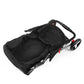 Pet Stroller 3-Wheel - Black - Cat Supplies