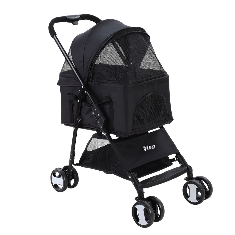 Pet Stroller Dog Carrier Foldable Pram 3-in-1 Middle Size