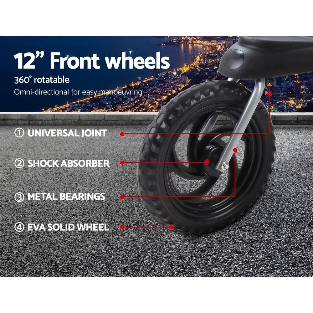 Pet Stroller Dog Carrier Foldable Pram Large Black - Cat