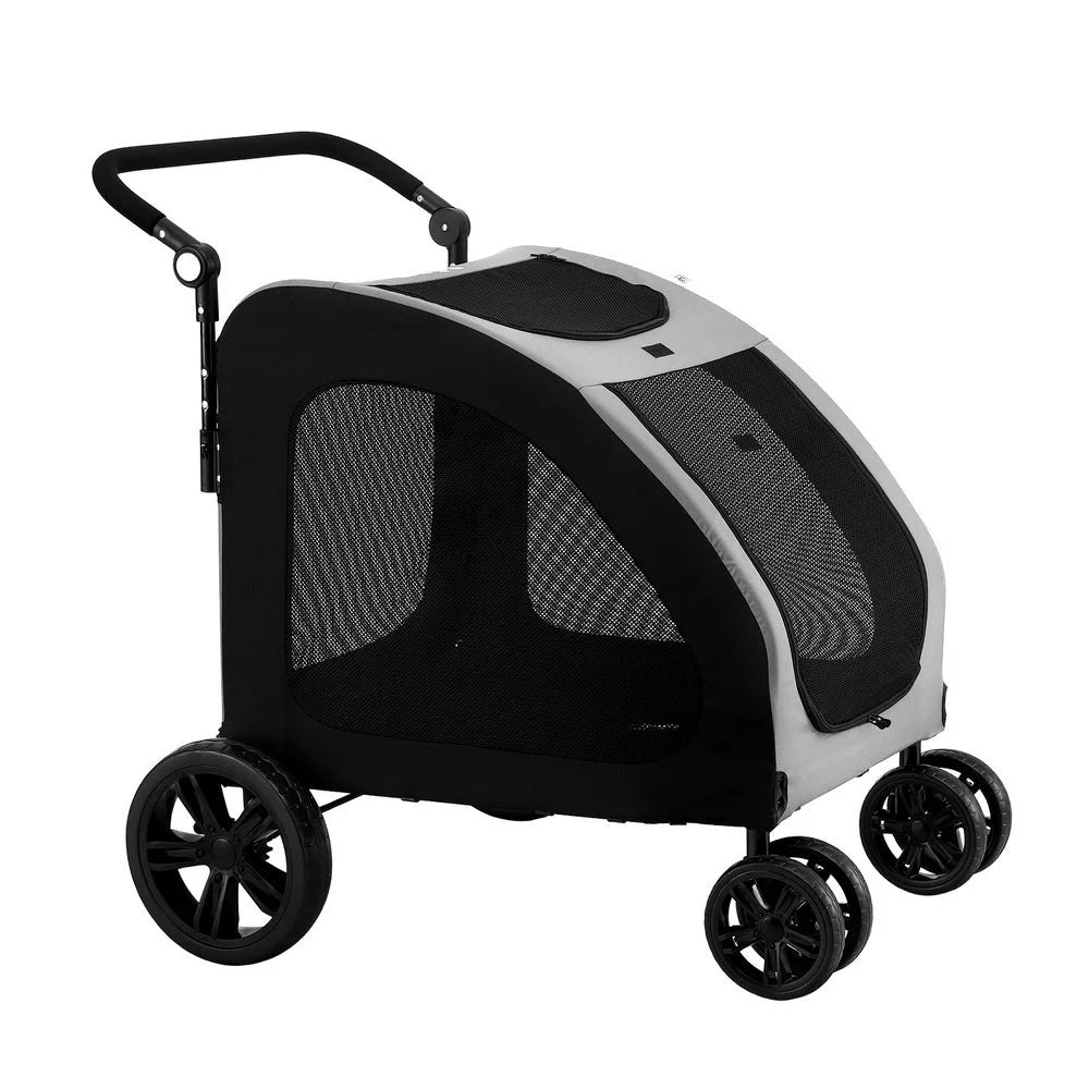 Pet stroller dog with pram large carrier