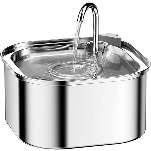 Pet Water Fountain 3.2L Automatic Dog Cat Stainless Steel