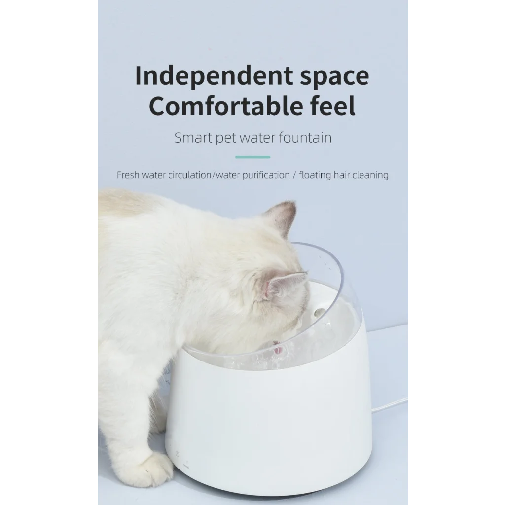 Pet Water Fountain Automatic Self-Clean for Dog Cat 1.5L