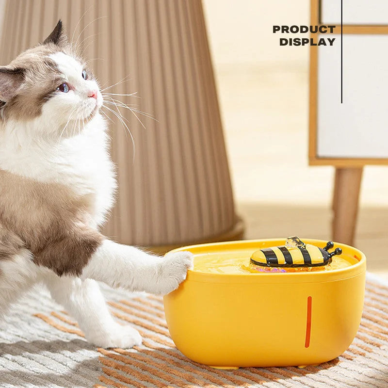 Pet Water Fountain Cat Dog Automatic Sensor Drink Dispenser