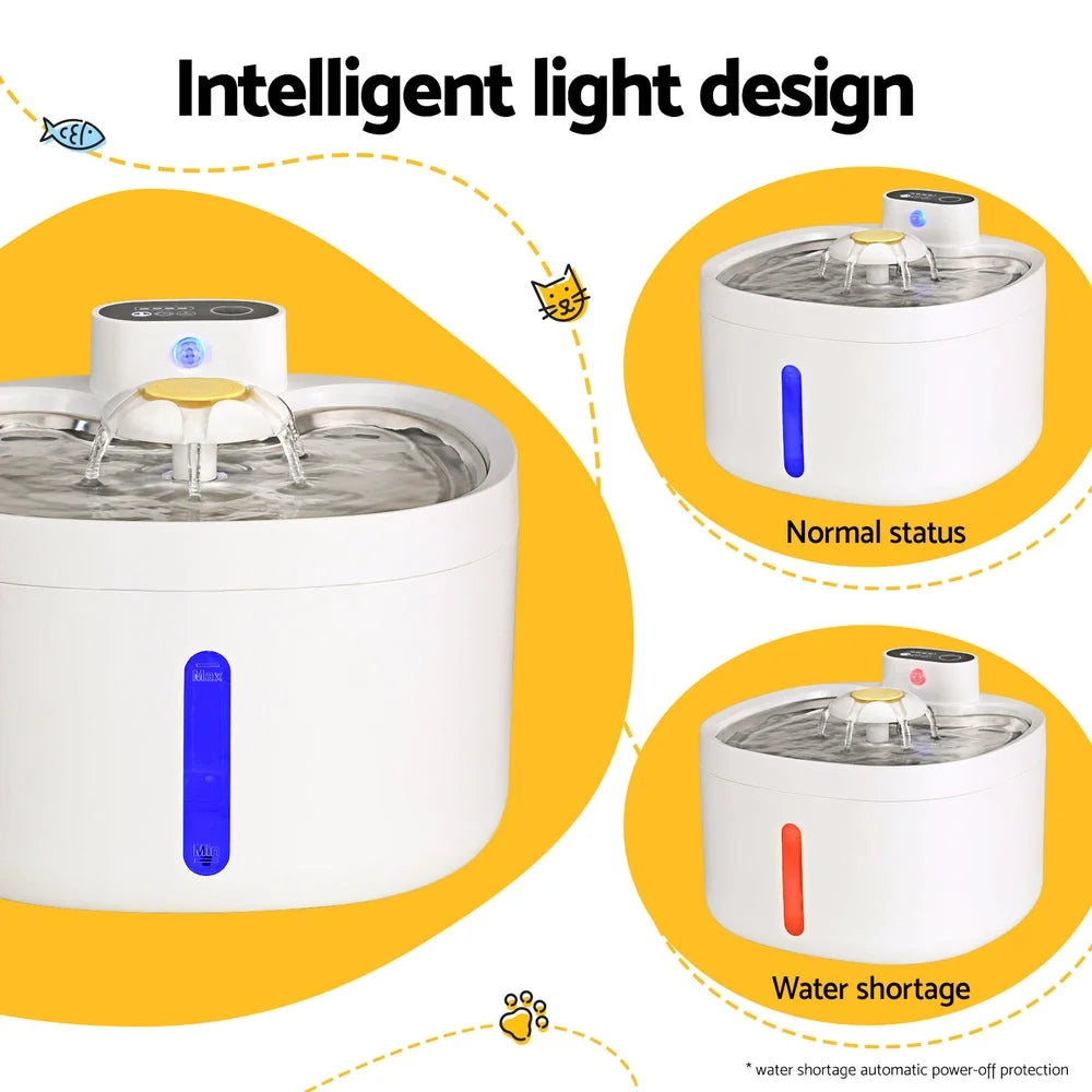 Pet Water Fountain Feeder Dispenser Filter Automatic