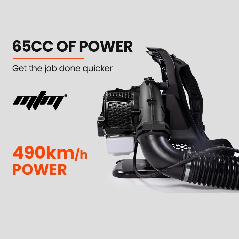 Petrol Backpack Leaf Blower 65CC Commercial 2 Stroke Garden