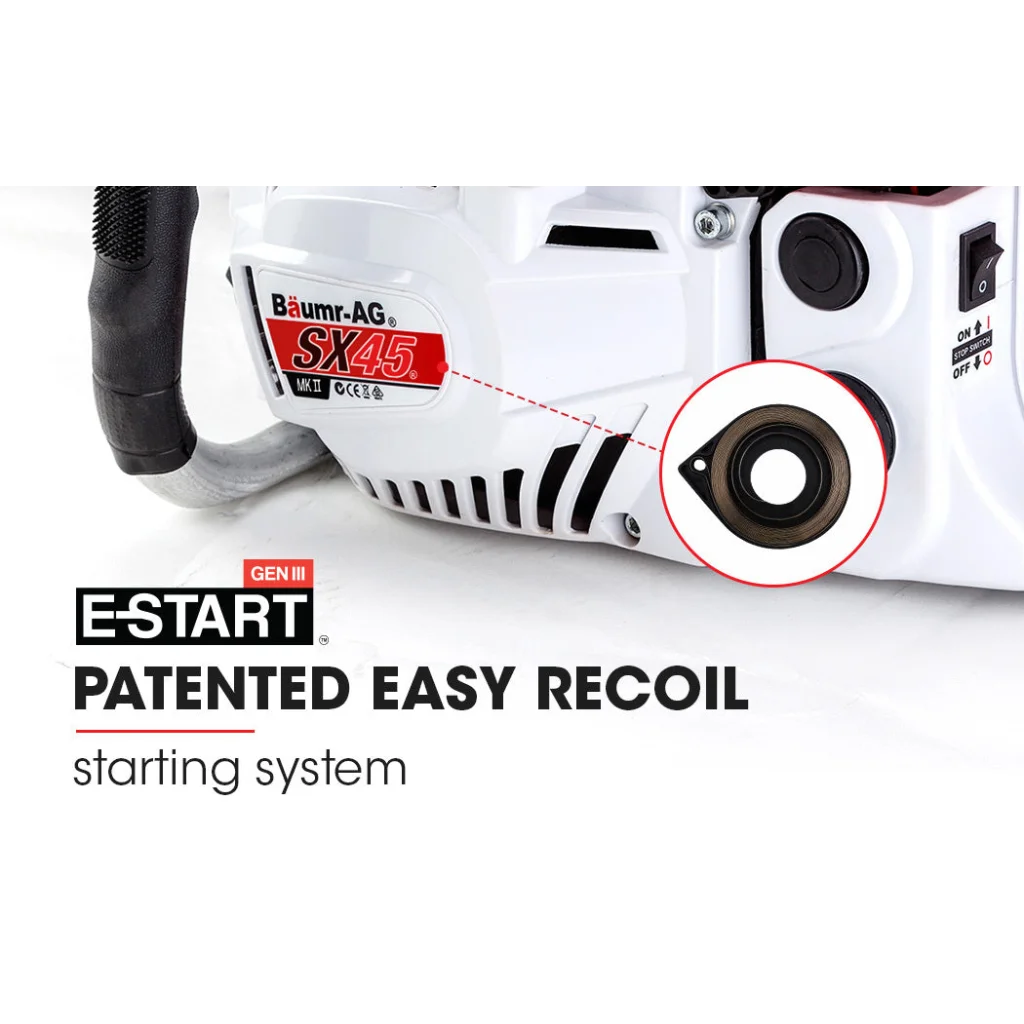 Petrol Chainsaw 45CC Commercial 18 Bar Chain Saw E-Start