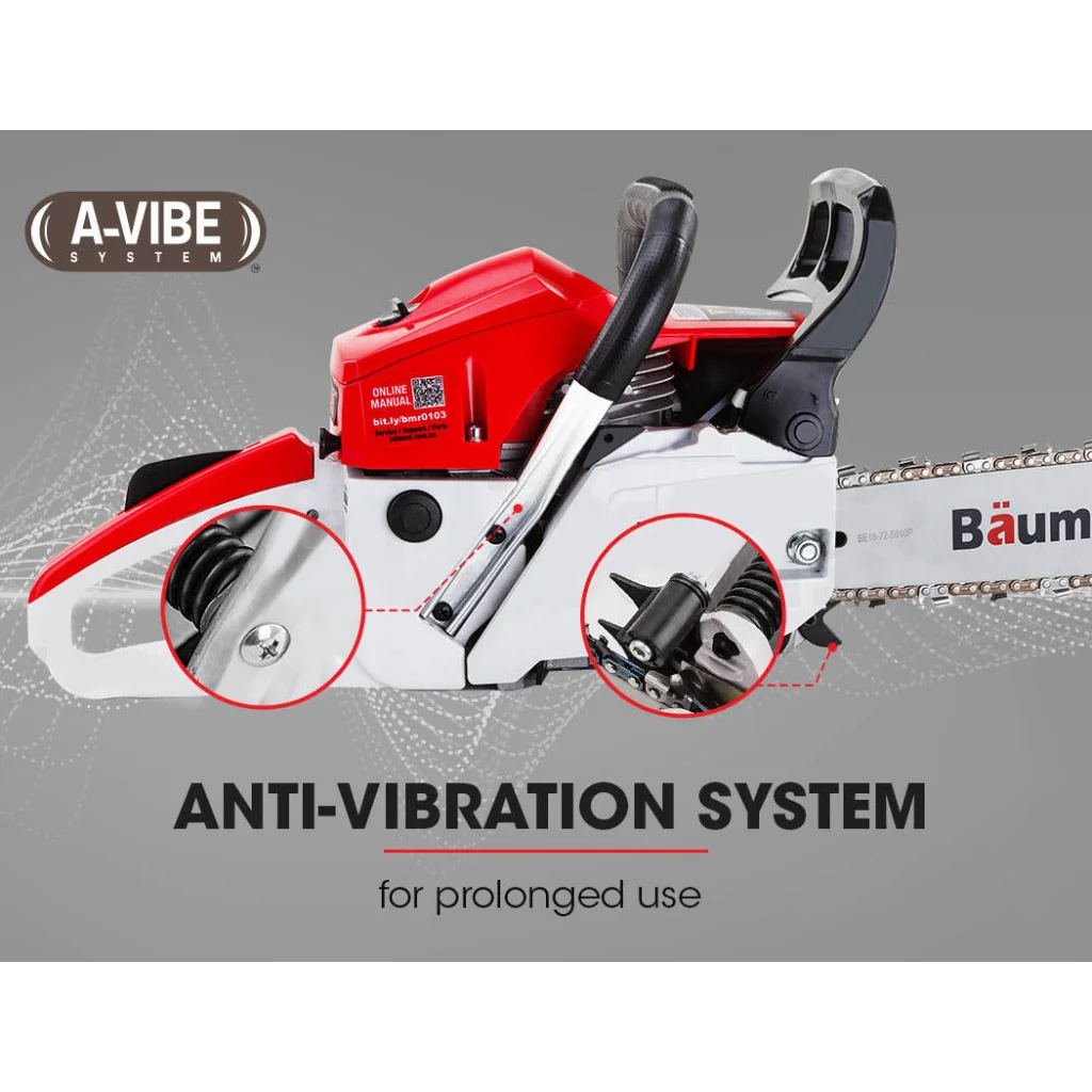 Petrol Chainsaw 45CC Commercial 18 Bar Chain Saw E-Start