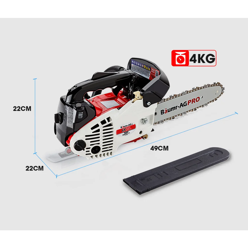 Petrol Chainsaw Arborist 25CC 10 Bar Tree Pruning Garden