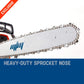 Petrol Commercial Chainsaw 20 Bar E-Start Tree Pruning