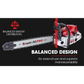 Petrol Commercial Chainsaw 24 Bar E-Start Chain Saw Top