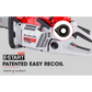 Petrol Commercial Chainsaw 24 Bar E-Start Chain Saw Top