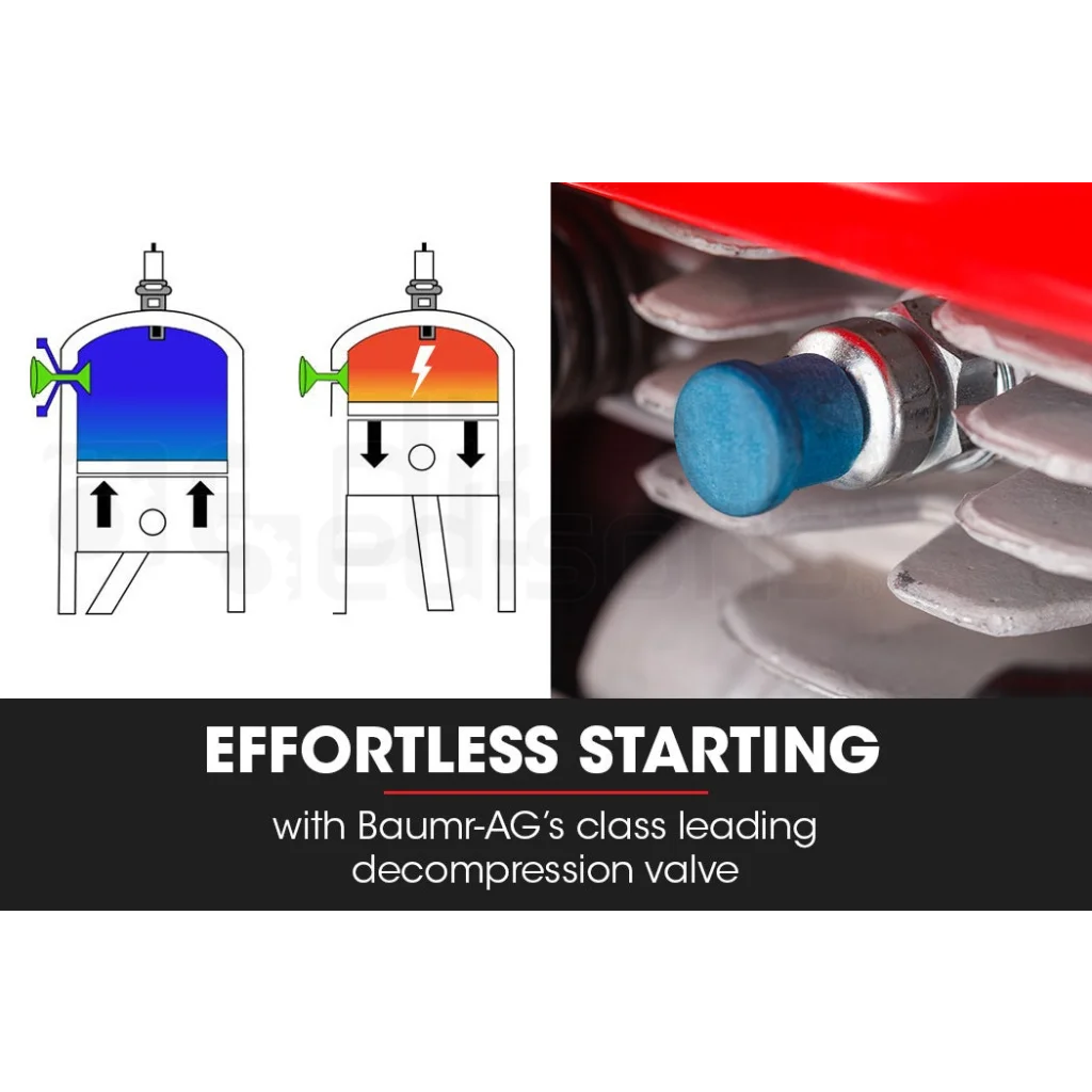 Petrol Commercial Chainsaw 24 Bar E-Start Chain Saw Top
