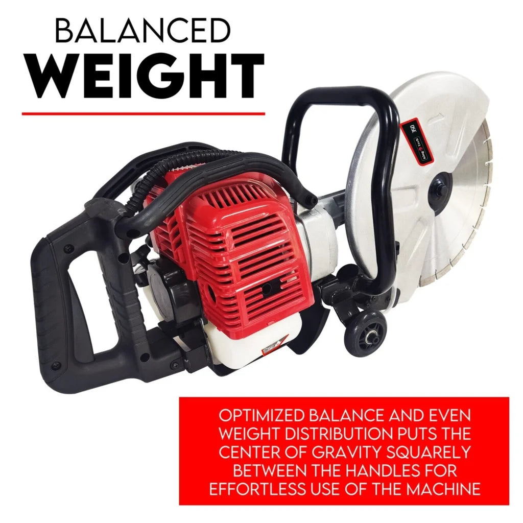 Petrol Demolition Saw 75CC Concrete Cut-Off Wet Demo Road