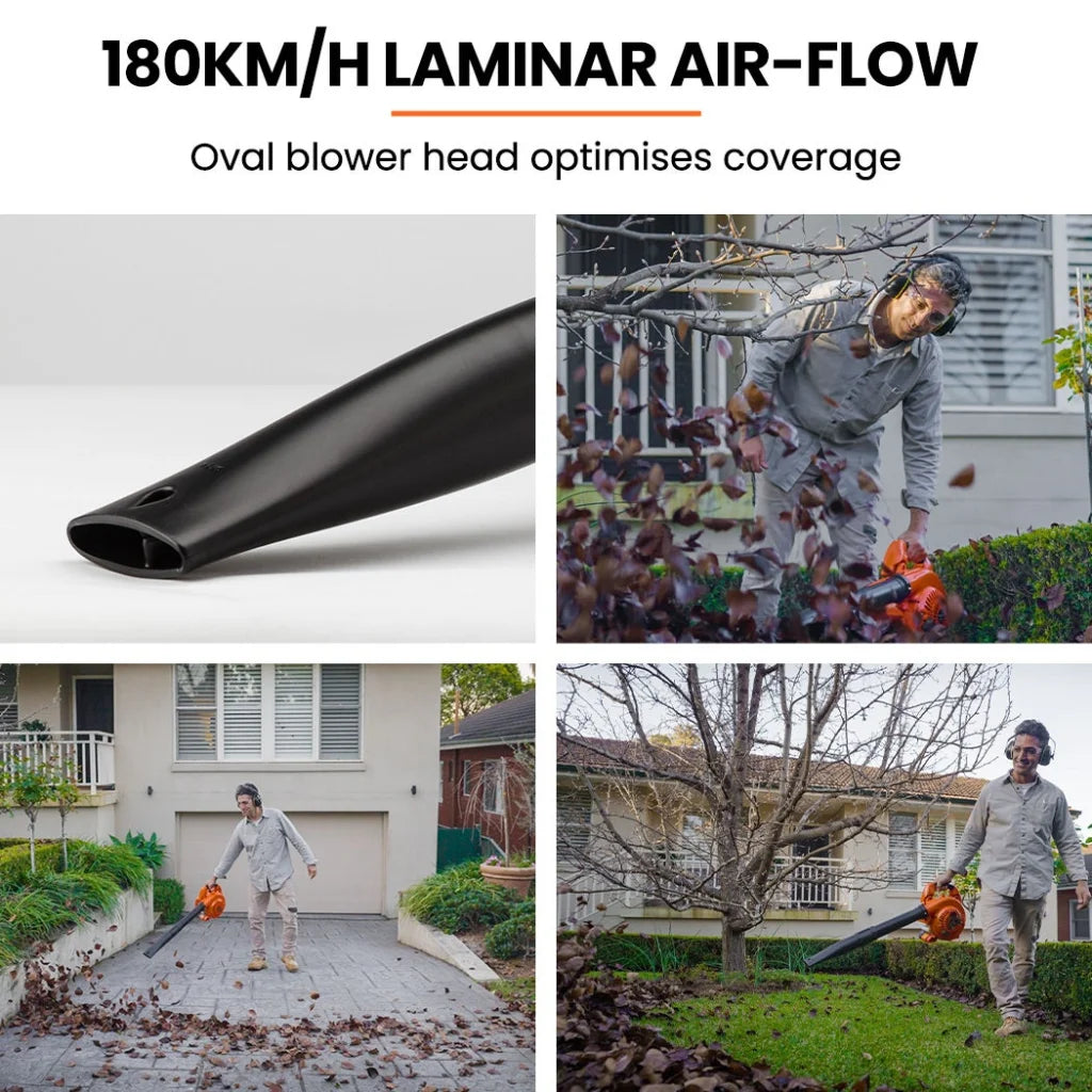 Petrol Leaf Blower MTM 26CC 2-Stroke Handheld Garden Yard