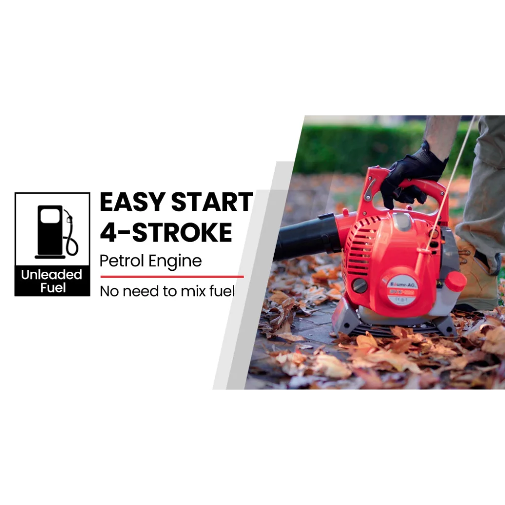 Petrol Leaf Blower Vacuum 4-Stroke Baumr-AG - Commercial