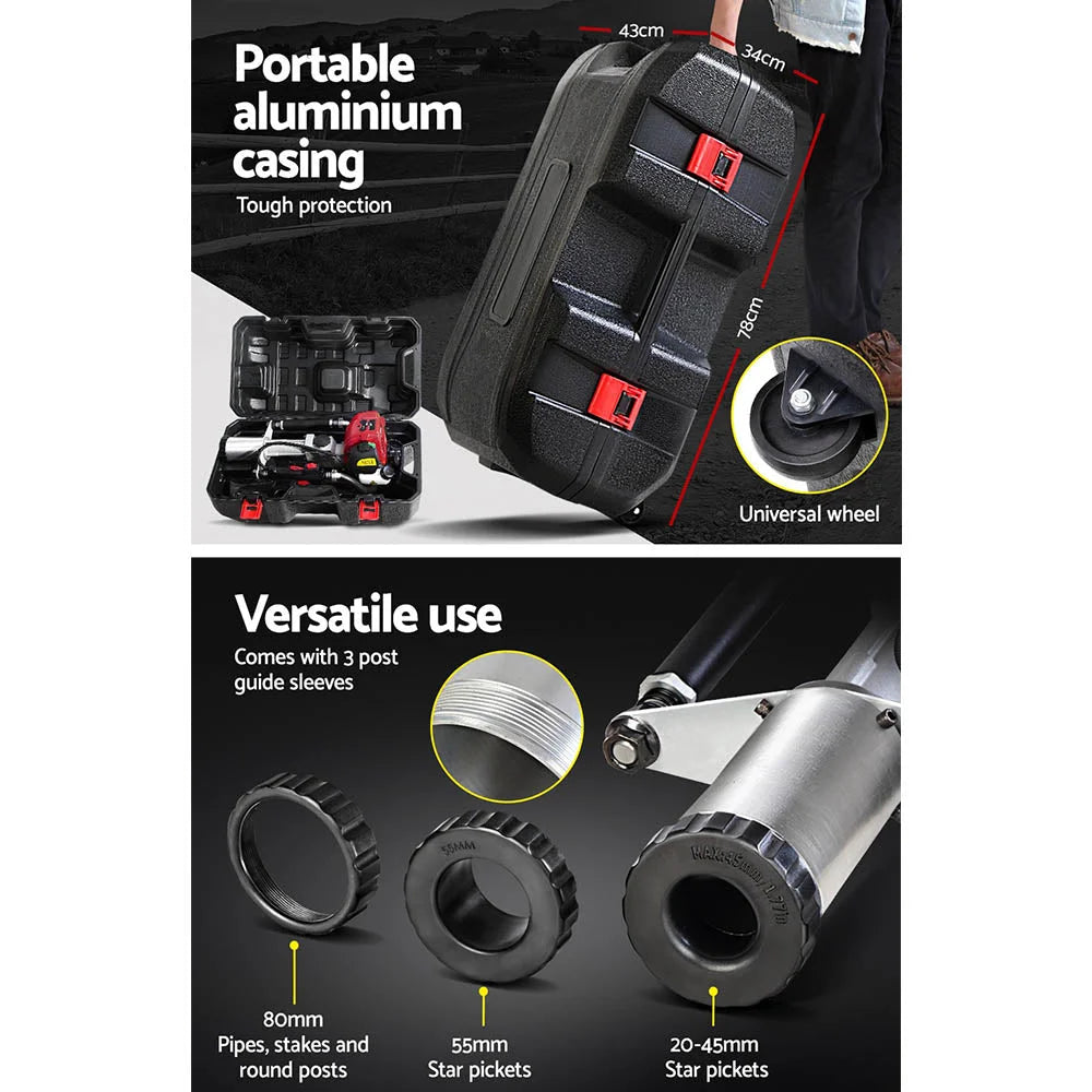 Petrol Post Driver Power Pile Hole Drive Picket Rammer